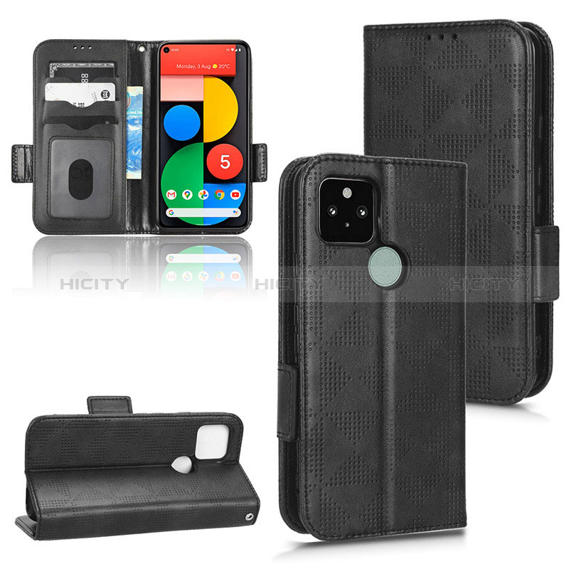 Coque Portefeuille Livre Cuir Etui Clapet C02X pour Google Pixel 5 Plus