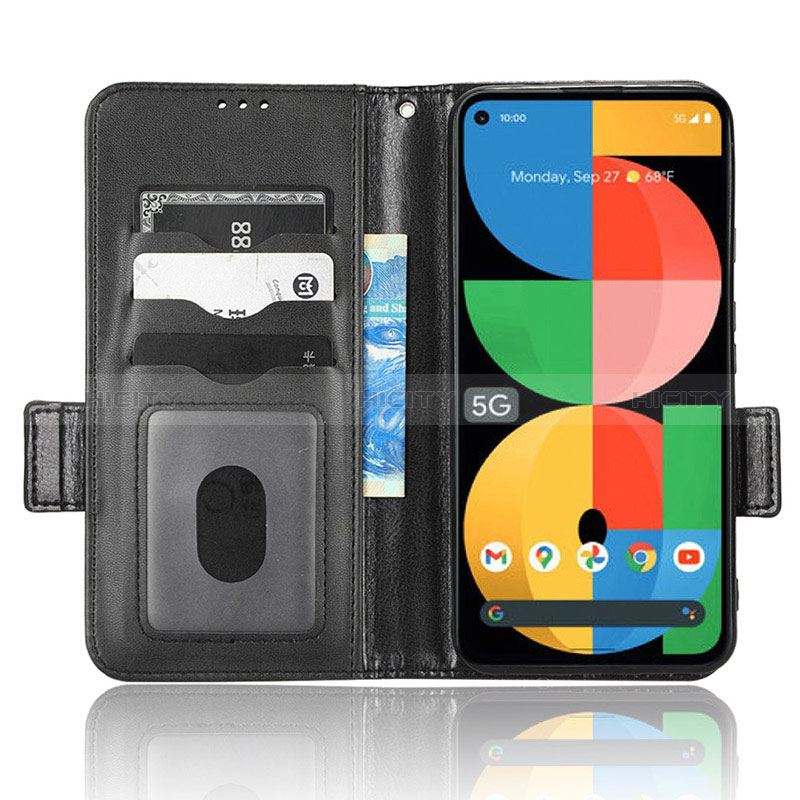 Coque Portefeuille Livre Cuir Etui Clapet C02X pour Google Pixel 5a 5G Plus