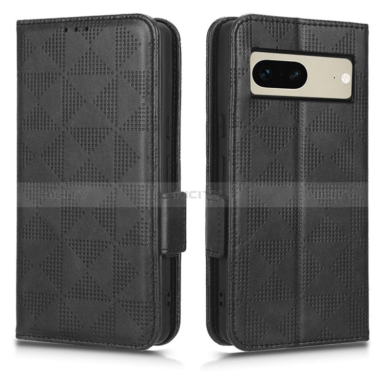 Coque Portefeuille Livre Cuir Etui Clapet C02X pour Google Pixel 7 5G Noir Plus