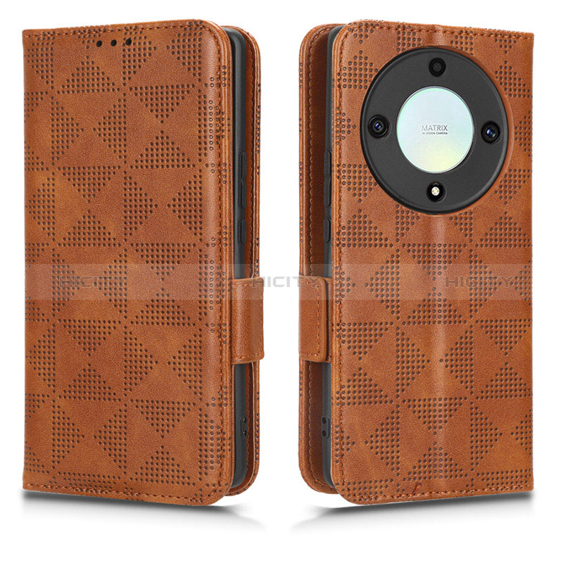 Coque Portefeuille Livre Cuir Etui Clapet C02X pour Huawei Honor Magic5 Lite 5G Marron Plus