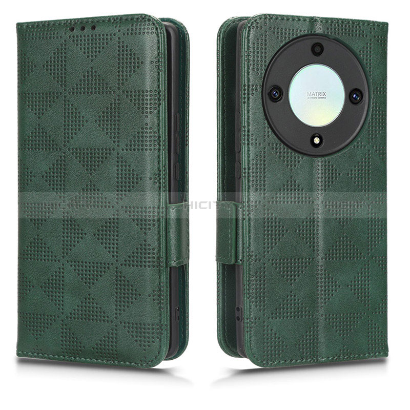 Coque Portefeuille Livre Cuir Etui Clapet C02X pour Huawei Honor Magic5 Lite 5G Vert Plus