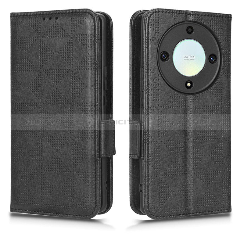 Coque Portefeuille Livre Cuir Etui Clapet C02X pour Huawei Honor X9a 5G Noir Plus