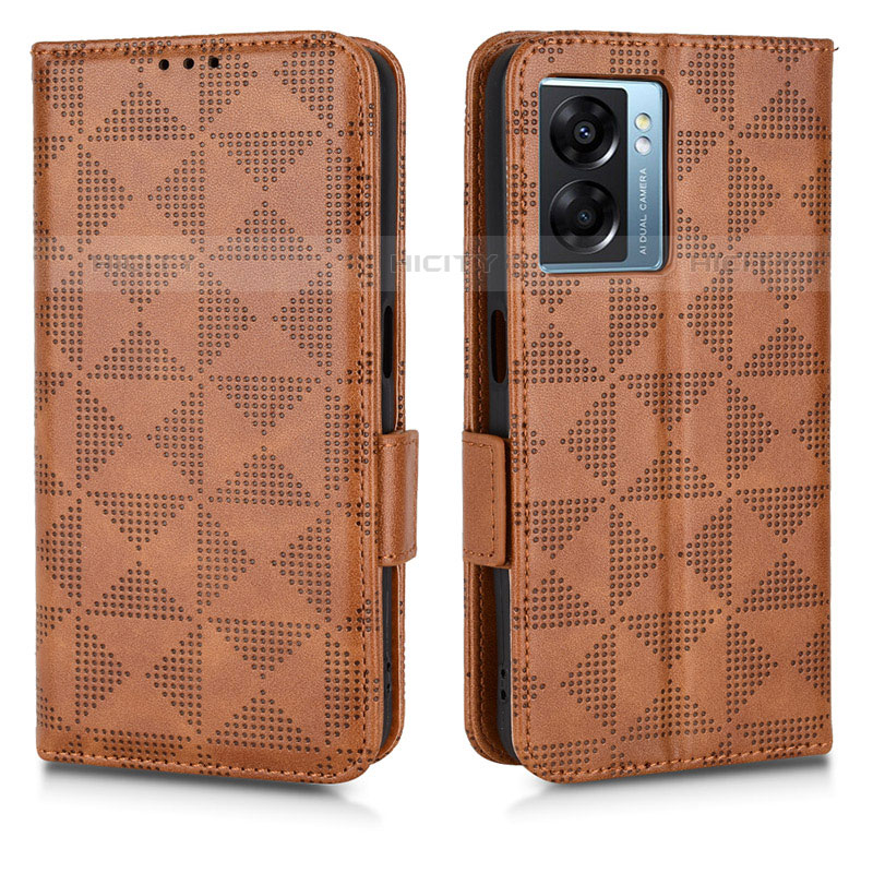 Coque Portefeuille Livre Cuir Etui Clapet C02X pour OnePlus Nord N300 5G Marron Plus