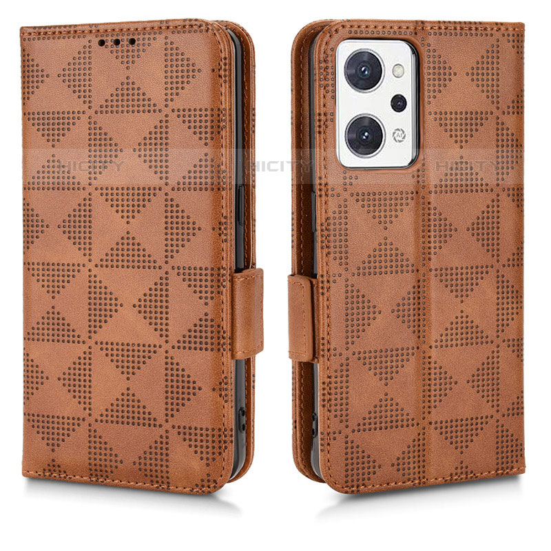 Coque Portefeuille Livre Cuir Etui Clapet C02X pour Oppo Reno7 A Marron Plus