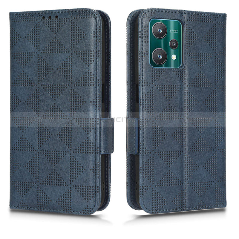 Coque Portefeuille Livre Cuir Etui Clapet C02X pour Realme 9 Pro 5G Bleu Plus