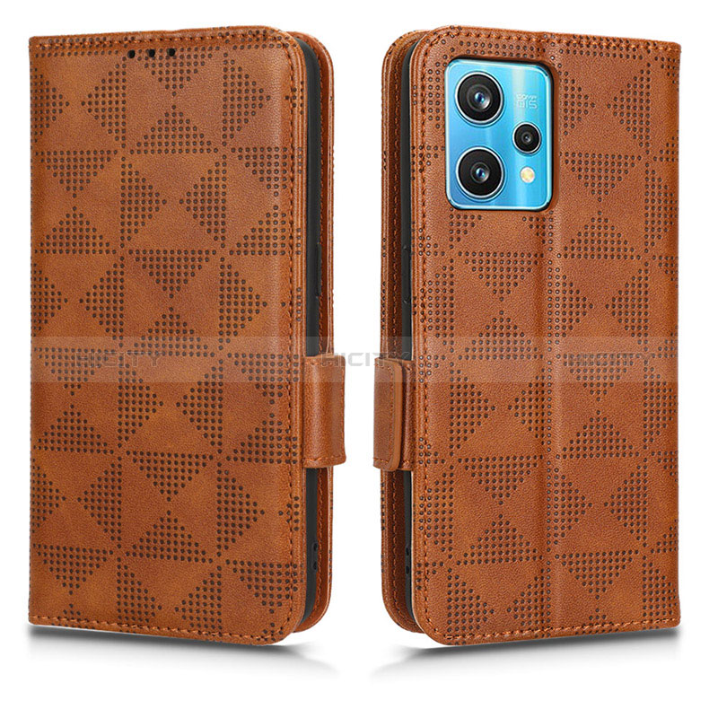 Coque Portefeuille Livre Cuir Etui Clapet C02X pour Realme 9 Pro+ Plus 5G Marron Plus