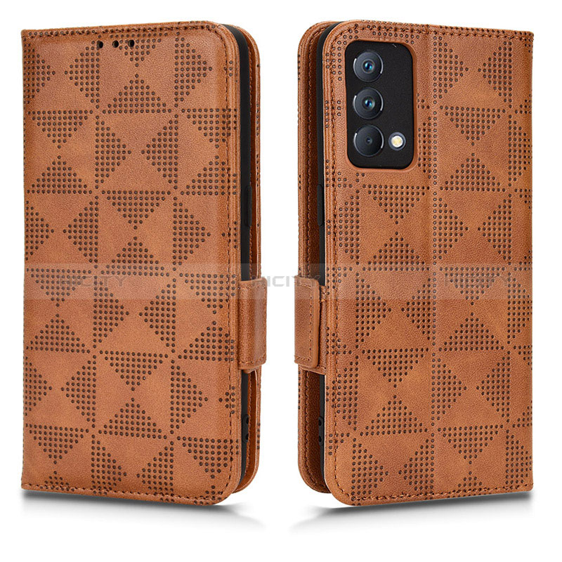 Coque Portefeuille Livre Cuir Etui Clapet C02X pour Realme GT Master 5G Marron Plus