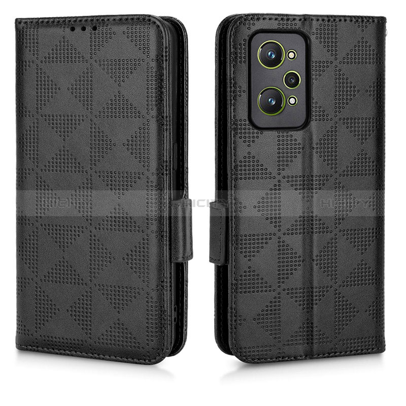 Coque Portefeuille Livre Cuir Etui Clapet C02X pour Realme GT Neo 3T 5G Noir Plus