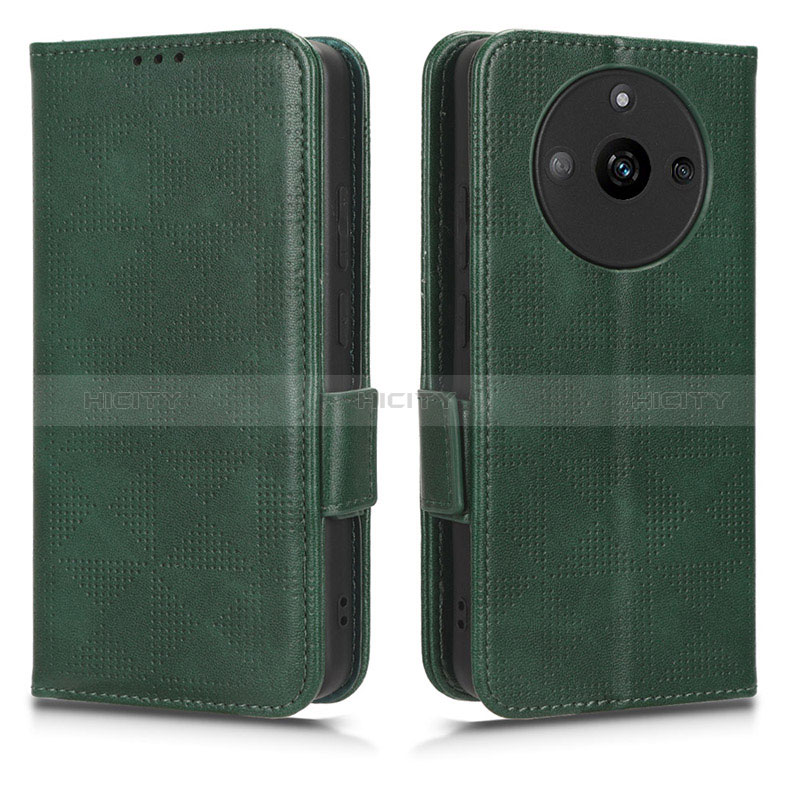 Coque Portefeuille Livre Cuir Etui Clapet C02X pour Realme Narzo 60 5G Vert Plus