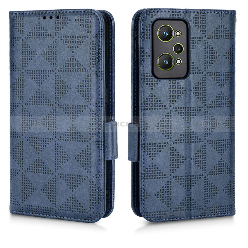 Coque Portefeuille Livre Cuir Etui Clapet C02X pour Realme Q5 Pro 5G Bleu Plus