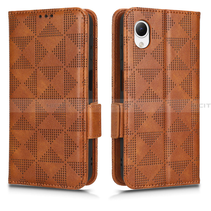 Coque Portefeuille Livre Cuir Etui Clapet C02X pour Samsung Galaxy A23s Marron Plus