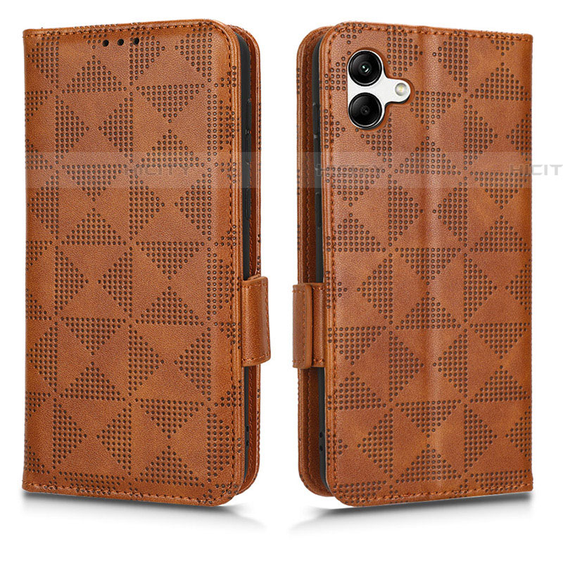 Coque Portefeuille Livre Cuir Etui Clapet C02X pour Samsung Galaxy F04 Marron Plus