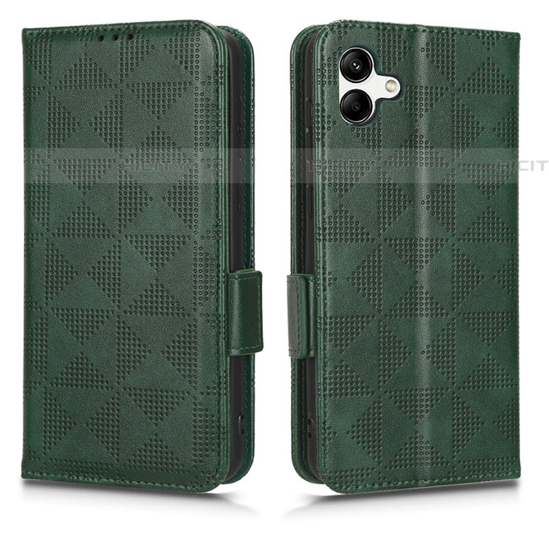 Coque Portefeuille Livre Cuir Etui Clapet C02X pour Samsung Galaxy F04 Vert Plus