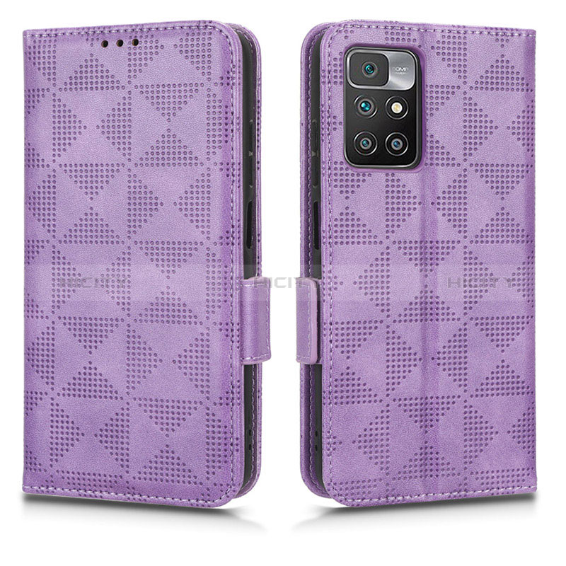 Coque Portefeuille Livre Cuir Etui Clapet C02X pour Xiaomi Mi 11i 5G (2022) Violet Plus