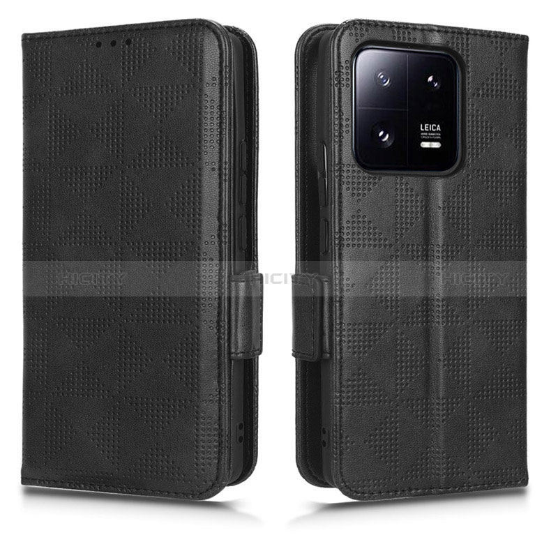 Coque Portefeuille Livre Cuir Etui Clapet C02X pour Xiaomi Mi 13 5G Noir Plus