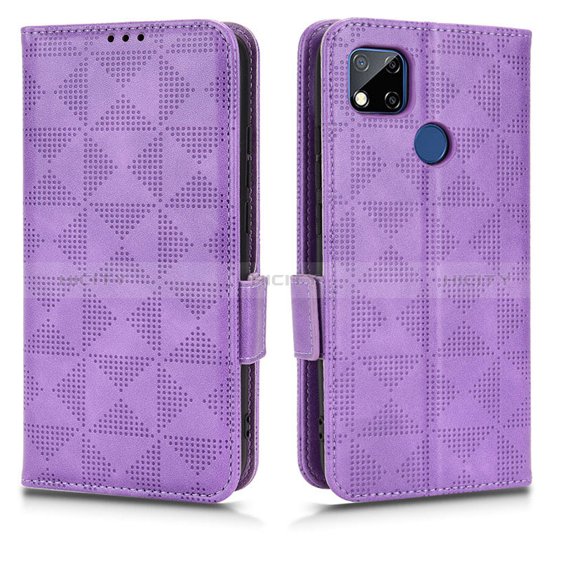 Coque Portefeuille Livre Cuir Etui Clapet C02X pour Xiaomi POCO C31 Violet Plus