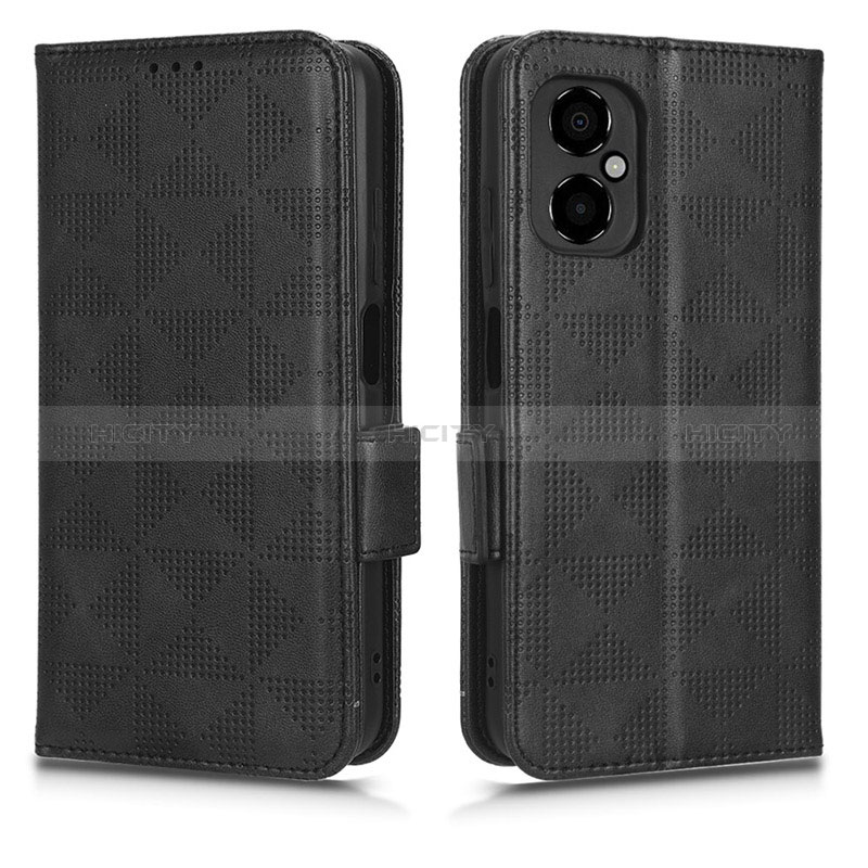 Coque Portefeuille Livre Cuir Etui Clapet C02X pour Xiaomi Poco M4 5G Noir Plus