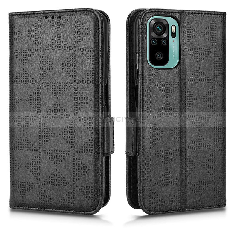 Coque Portefeuille Livre Cuir Etui Clapet C02X pour Xiaomi Poco M5S Noir Plus