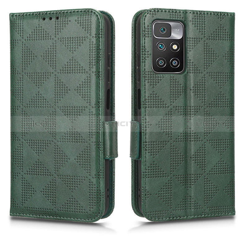 Coque Portefeuille Livre Cuir Etui Clapet C02X pour Xiaomi Poco X4 NFC Vert Plus