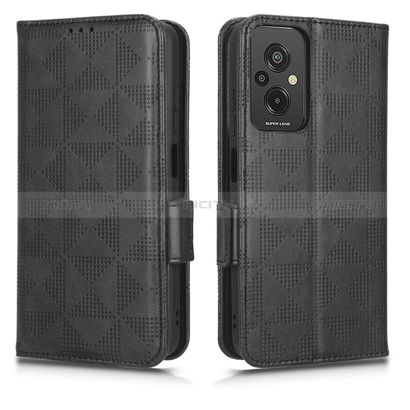 Coque Portefeuille Livre Cuir Etui Clapet C02X pour Xiaomi Redmi 11 Prime 4G Noir Plus