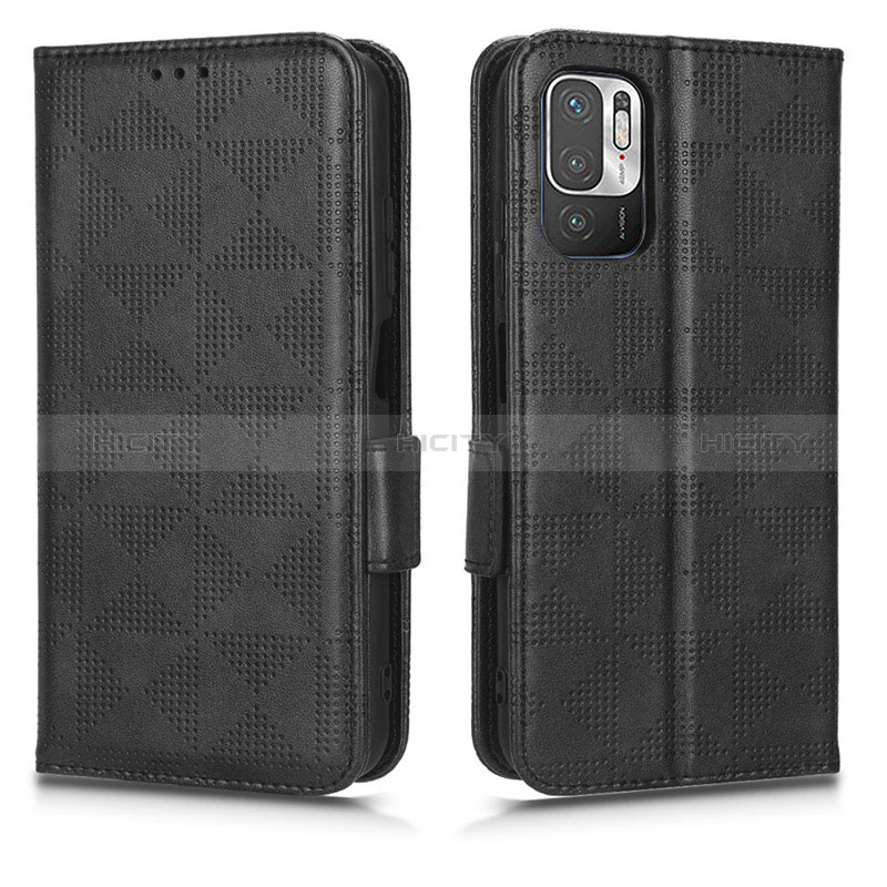 Coque Portefeuille Livre Cuir Etui Clapet C02X pour Xiaomi Redmi Note 10T 5G Noir Plus