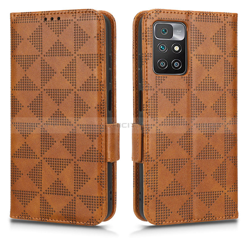 Coque Portefeuille Livre Cuir Etui Clapet C02X pour Xiaomi Redmi Note 11 Pro+ Plus 5G Marron Plus