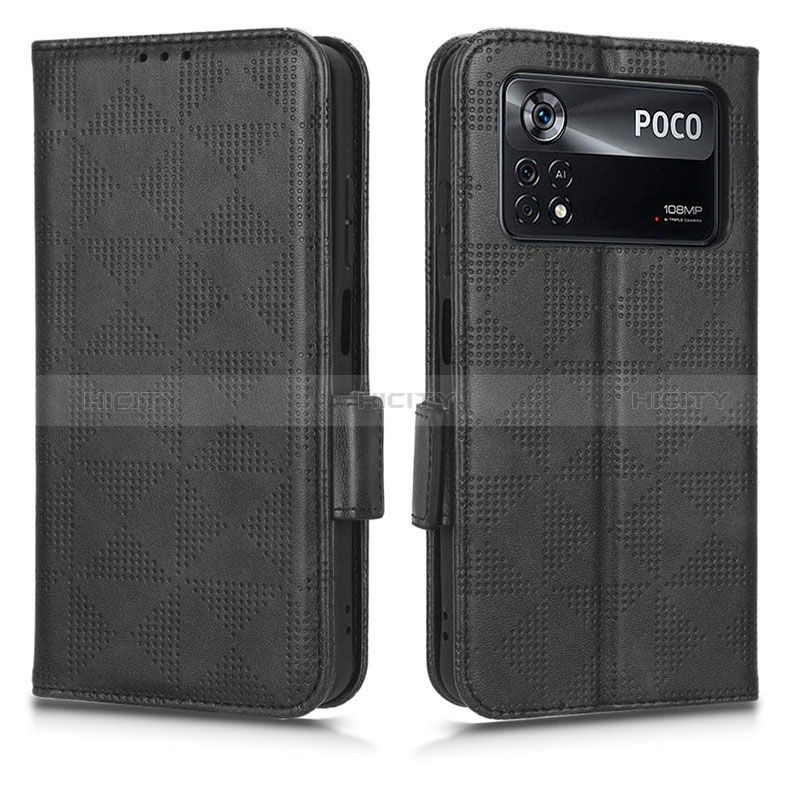 Coque Portefeuille Livre Cuir Etui Clapet C02X pour Xiaomi Redmi Note 11E Pro 5G Noir Plus