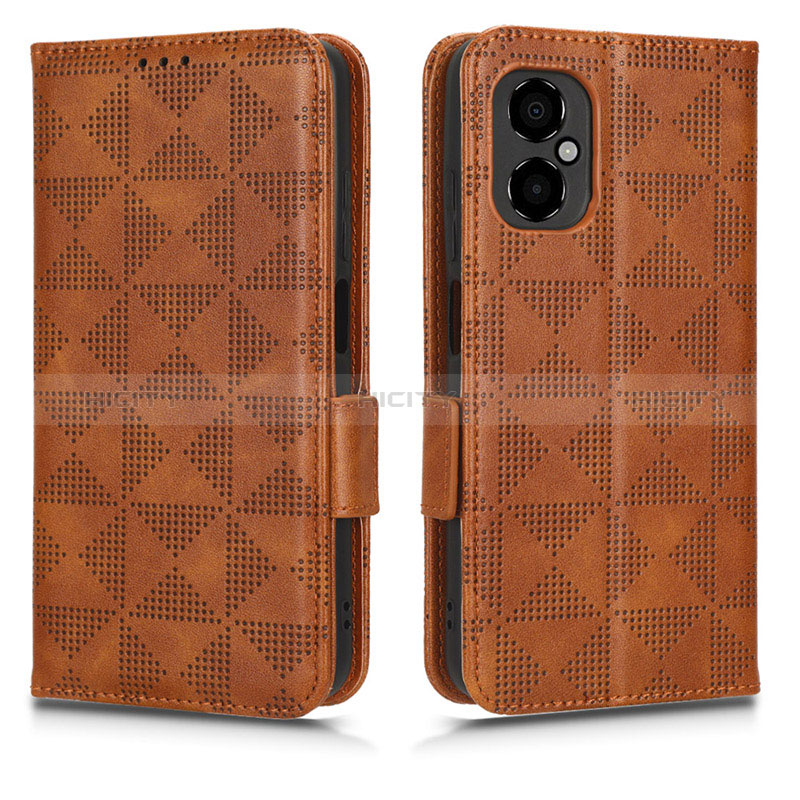 Coque Portefeuille Livre Cuir Etui Clapet C02X pour Xiaomi Redmi Note 11R 5G Marron Plus