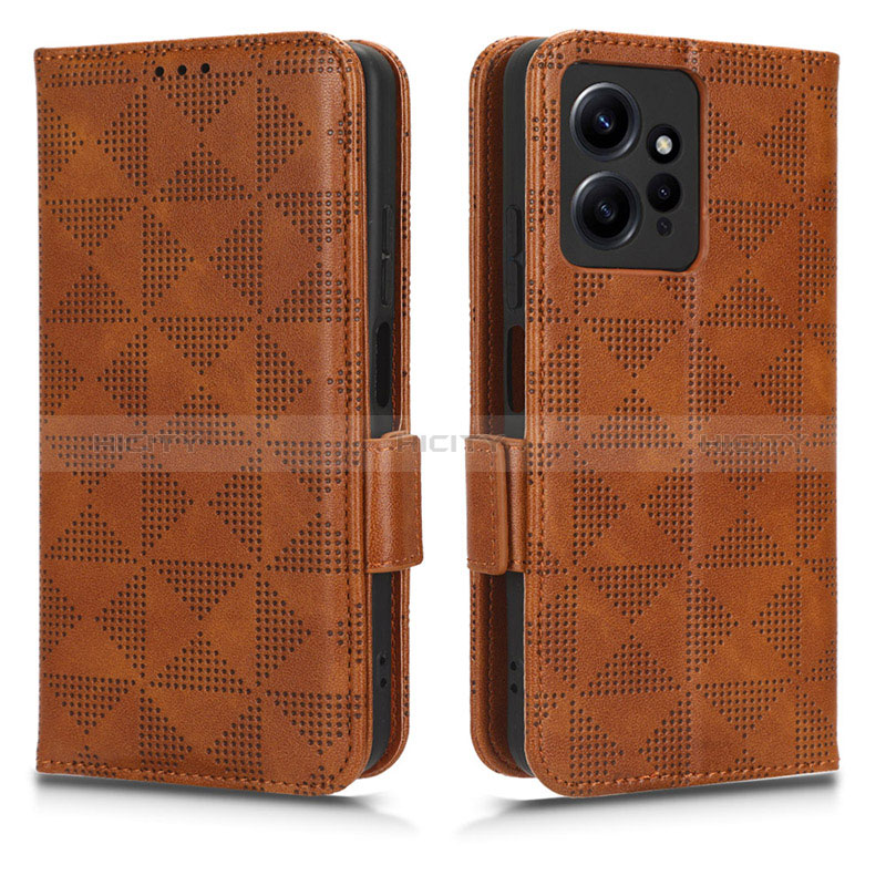 Coque Portefeuille Livre Cuir Etui Clapet C02X pour Xiaomi Redmi Note 12 4G Marron Plus