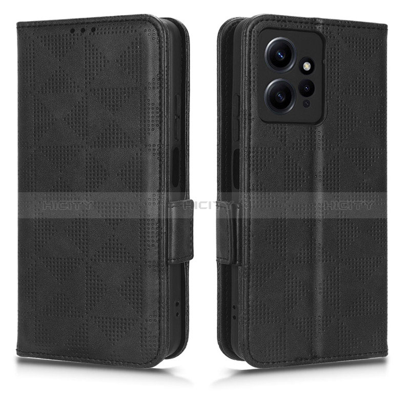 Coque Portefeuille Livre Cuir Etui Clapet C02X pour Xiaomi Redmi Note 12 4G Noir Plus