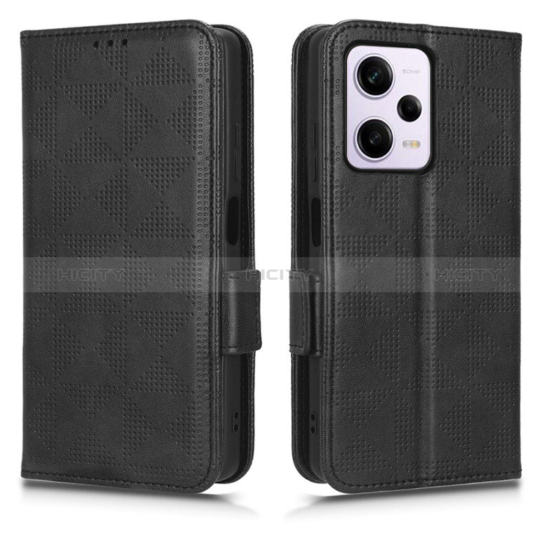 Coque Portefeuille Livre Cuir Etui Clapet C02X pour Xiaomi Redmi Note 12 Explorer Noir Plus