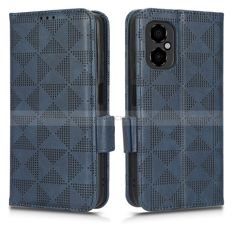 Coque Portefeuille Livre Cuir Etui Clapet C02X pour Xiaomi Redmi Note 12R Pro 5G Bleu Plus