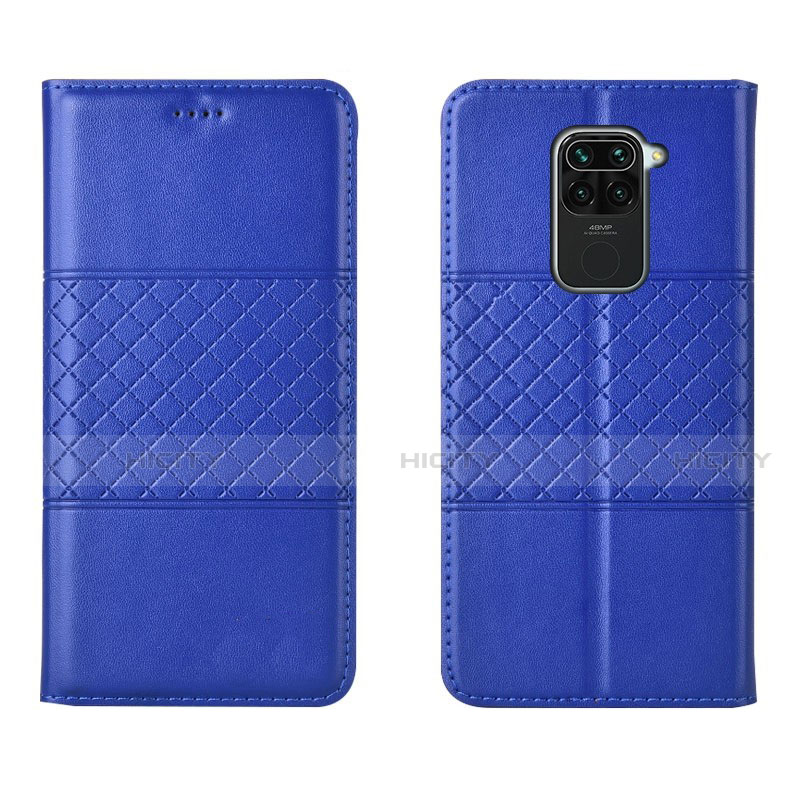 Coque Portefeuille Livre Cuir Etui Clapet C03 pour Xiaomi Redmi Note 9 Bleu Plus