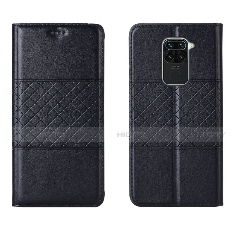 Coque Portefeuille Livre Cuir Etui Clapet C03 pour Xiaomi Redmi Note 9 Noir Plus