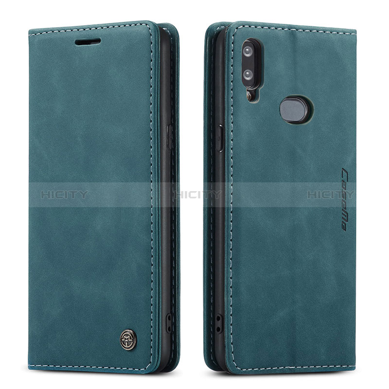 Coque Portefeuille Livre Cuir Etui Clapet C03S pour Samsung Galaxy A10s Bleu Plus