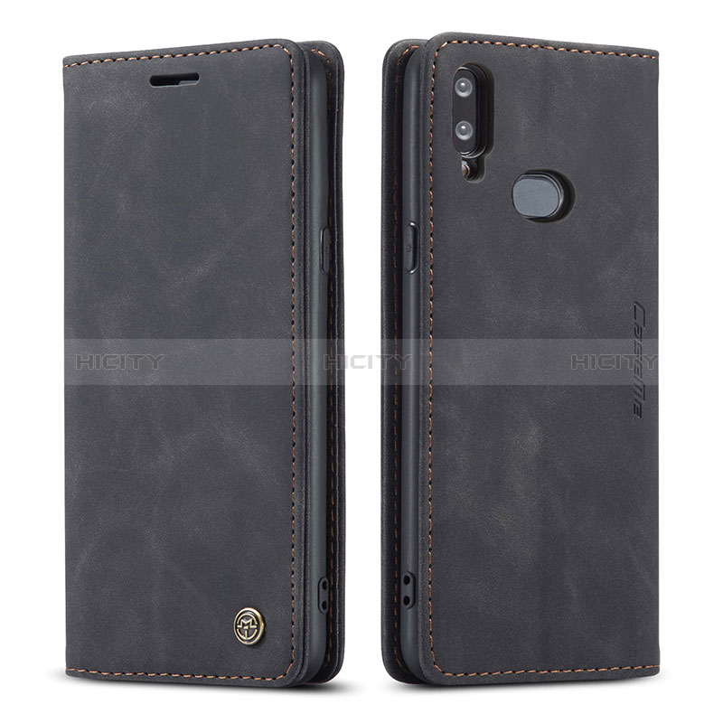 Coque Portefeuille Livre Cuir Etui Clapet C03S pour Samsung Galaxy A10s Noir Plus