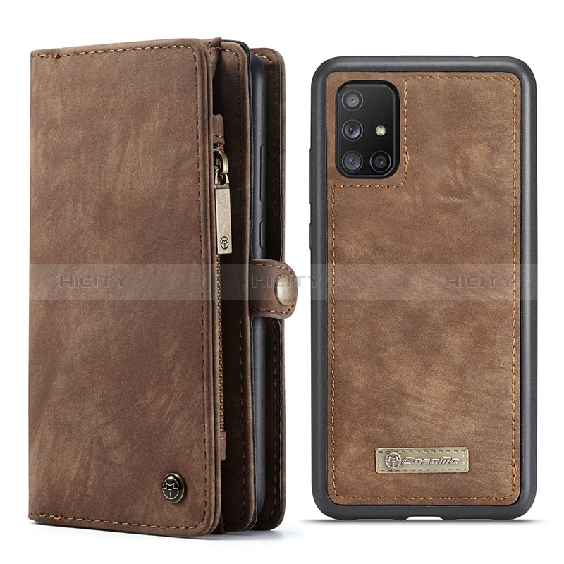 Coque Portefeuille Livre Cuir Etui Clapet C03S pour Samsung Galaxy A51 4G Marron Plus