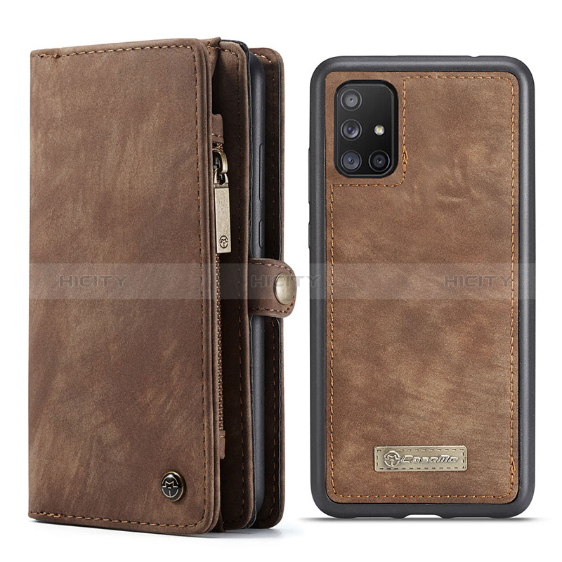 Coque Portefeuille Livre Cuir Etui Clapet C03S pour Samsung Galaxy A51 5G Marron Plus