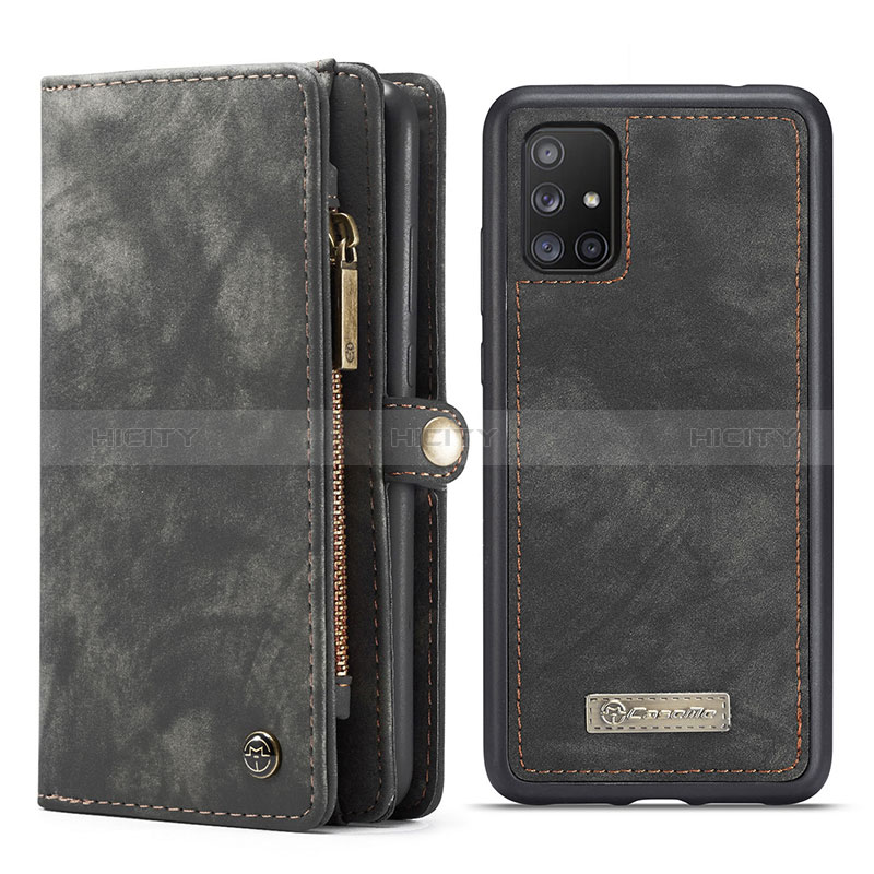 Coque Portefeuille Livre Cuir Etui Clapet C03S pour Samsung Galaxy A51 5G Noir Plus