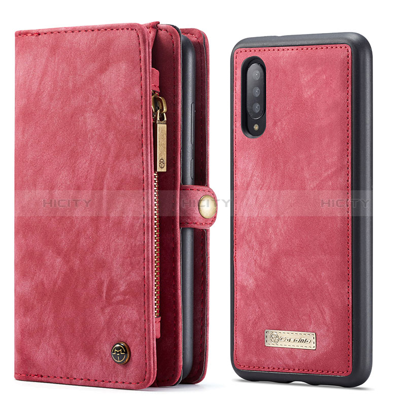 Coque Portefeuille Livre Cuir Etui Clapet C03S pour Samsung Galaxy A70 Rouge Plus