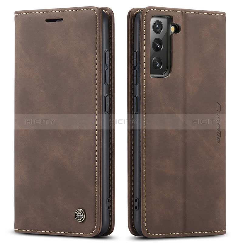 Coque Portefeuille Livre Cuir Etui Clapet C03S pour Samsung Galaxy S24 5G Marron Plus