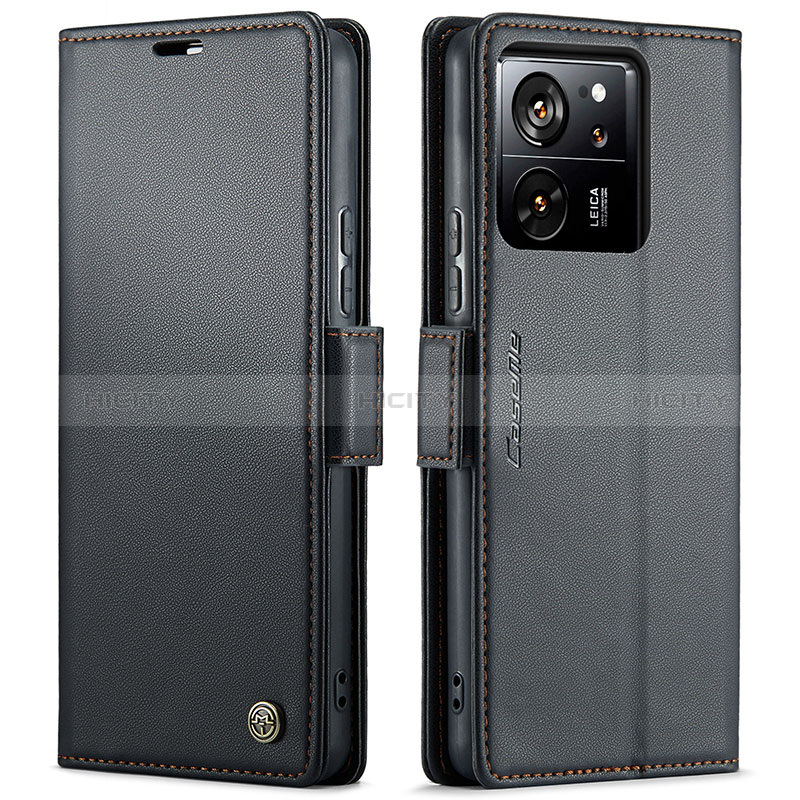 Coque Portefeuille Livre Cuir Etui Clapet C03S pour Xiaomi Mi 13T Pro 5G Noir Plus