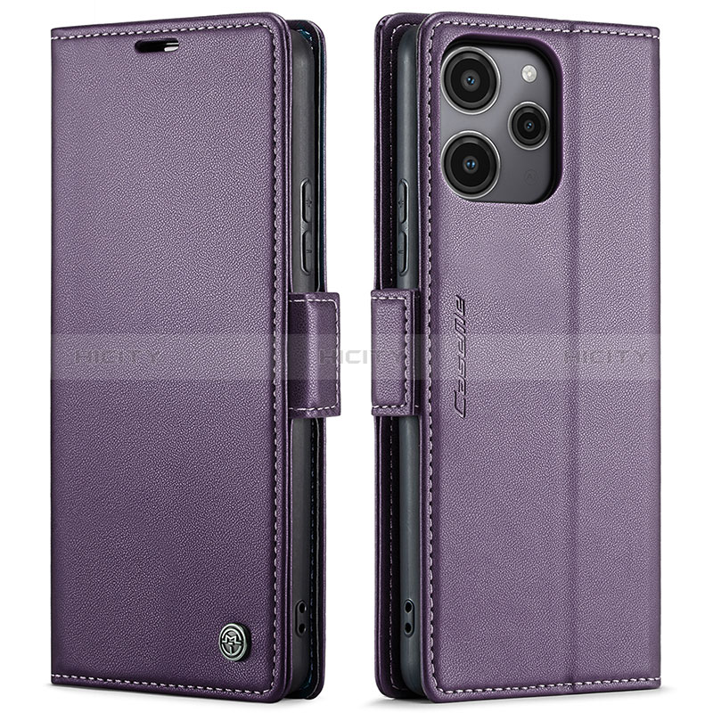 Coque Portefeuille Livre Cuir Etui Clapet C03S pour Xiaomi Poco M6 Pro 5G Violet Plus