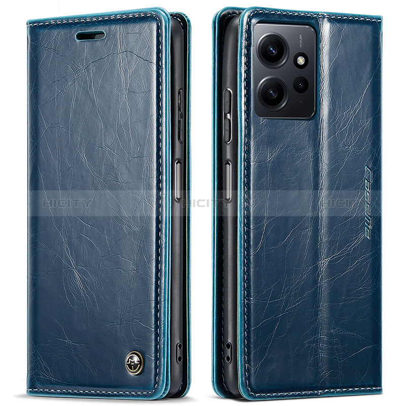 Coque Portefeuille Livre Cuir Etui Clapet C03S pour Xiaomi Redmi Note 12 4G Bleu Plus