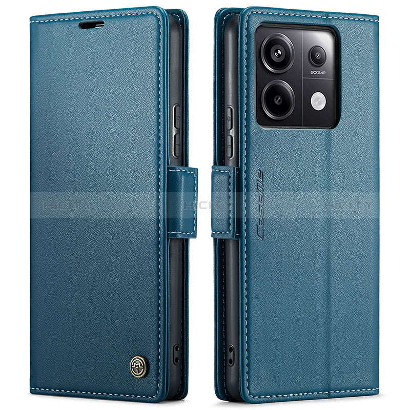 Coque Portefeuille Livre Cuir Etui Clapet C03S pour Xiaomi Redmi Note 13 Pro 5G Bleu Plus