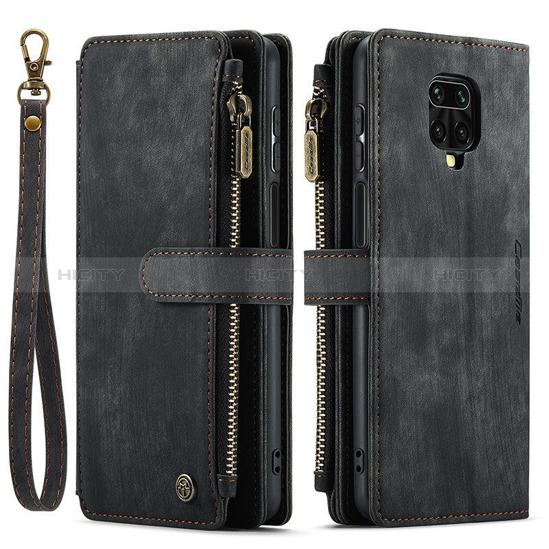 Coque Portefeuille Livre Cuir Etui Clapet C03S pour Xiaomi Redmi Note 9 Pro Max Noir Plus