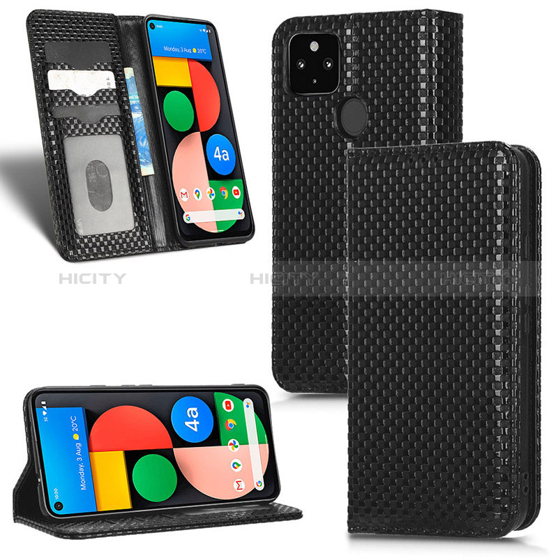 Coque Portefeuille Livre Cuir Etui Clapet C03X pour Google Pixel 4a 5G Plus