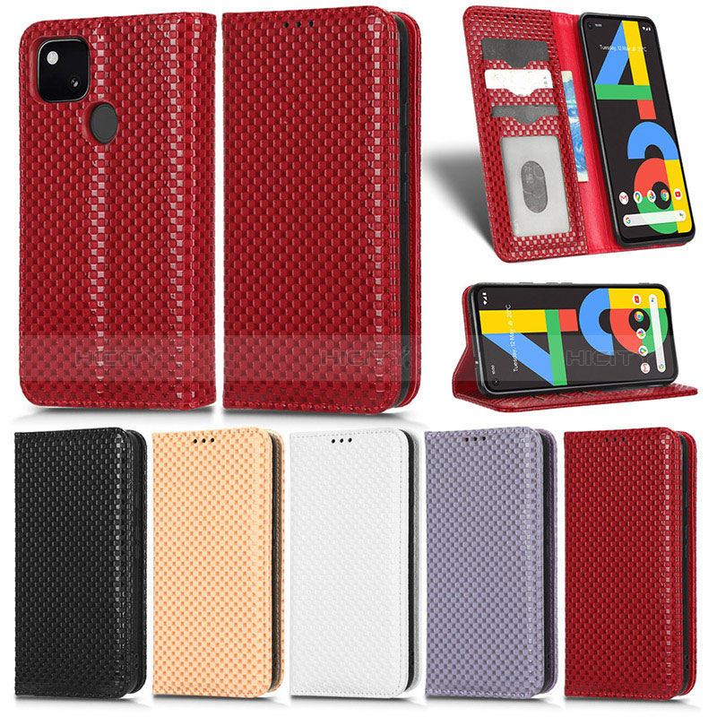 Coque Portefeuille Livre Cuir Etui Clapet C03X pour Google Pixel 4a Plus