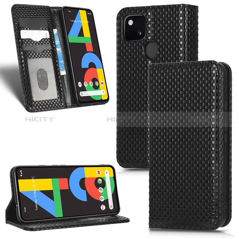 Coque Portefeuille Livre Cuir Etui Clapet C03X pour Google Pixel 4a Plus