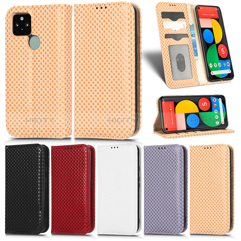 Coque Portefeuille Livre Cuir Etui Clapet C03X pour Google Pixel 5 Plus